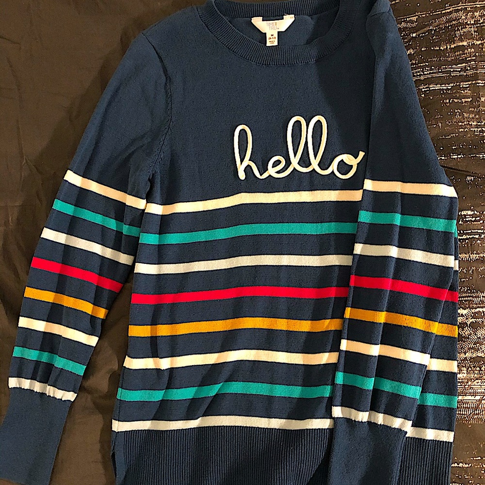 Time and Tru Striped Sweater